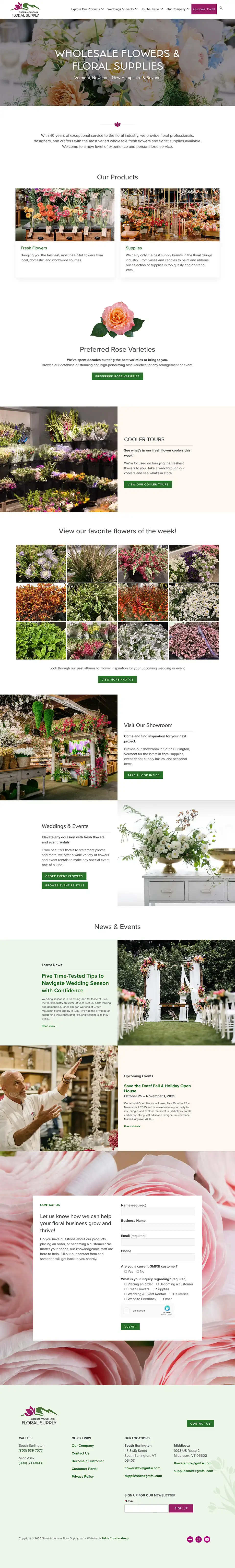 GMFSI Website Home Page