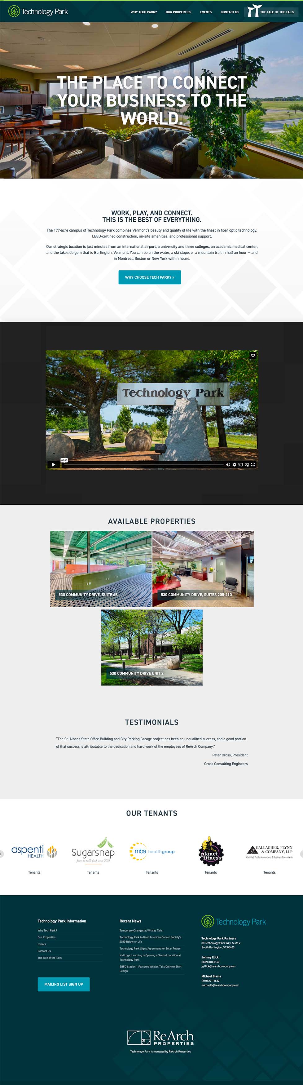 Technology Park website