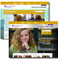 New web site St. Michaels College