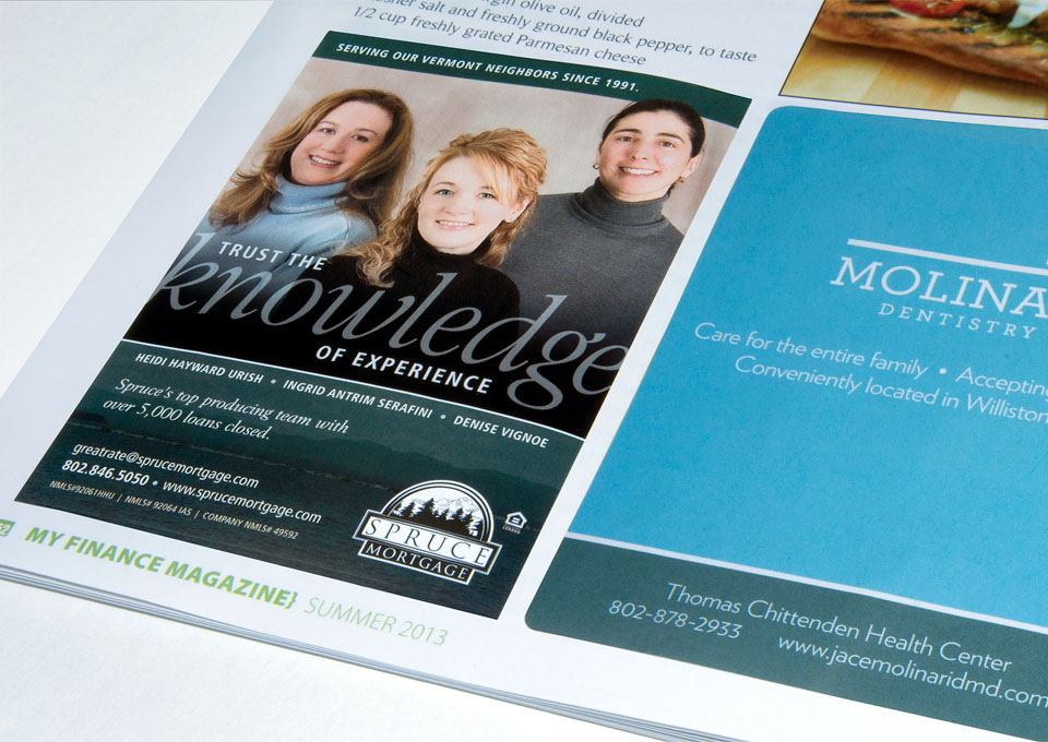 Spruce Mortgage print advertisement in magazine