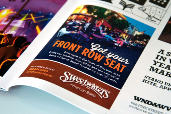 Sweetwaters American Bistro print advertisement
