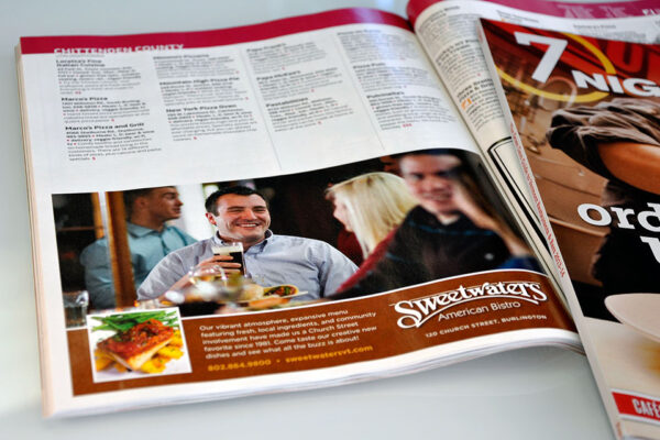 Sweetwaters print advertisement in magazine