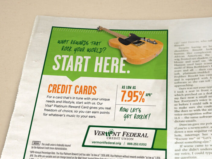 vermont federal credit union advertisement in newspaper