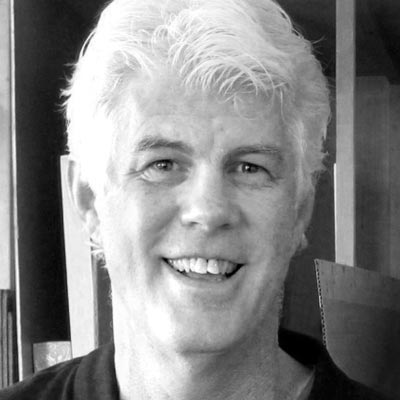 Black and white headshot of Doug Wilhelm