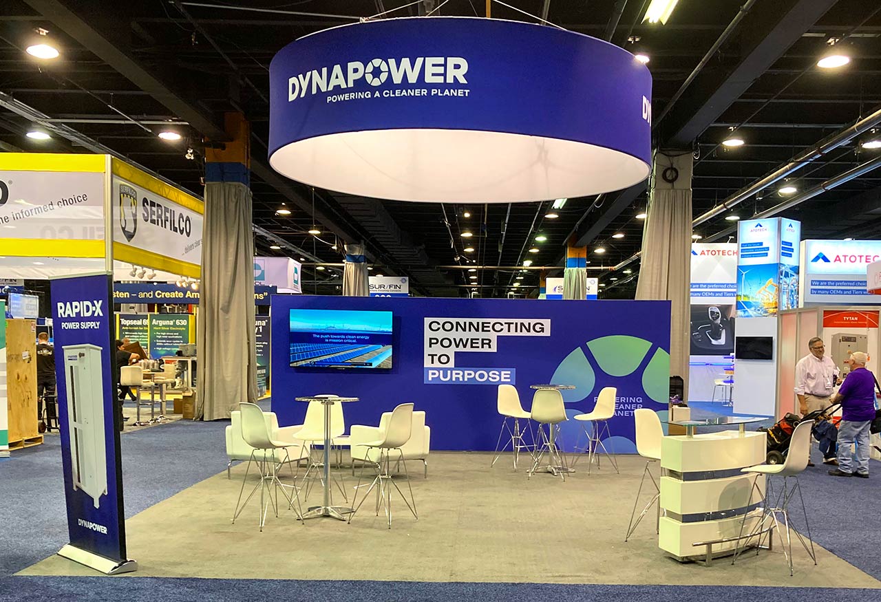 Dynapower trade show booth