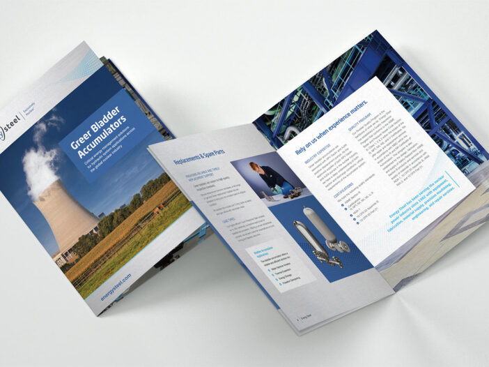 energy steel brochure design