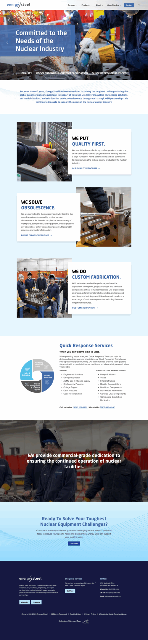 Refueling possibilities with a new website | Stride Creative Group