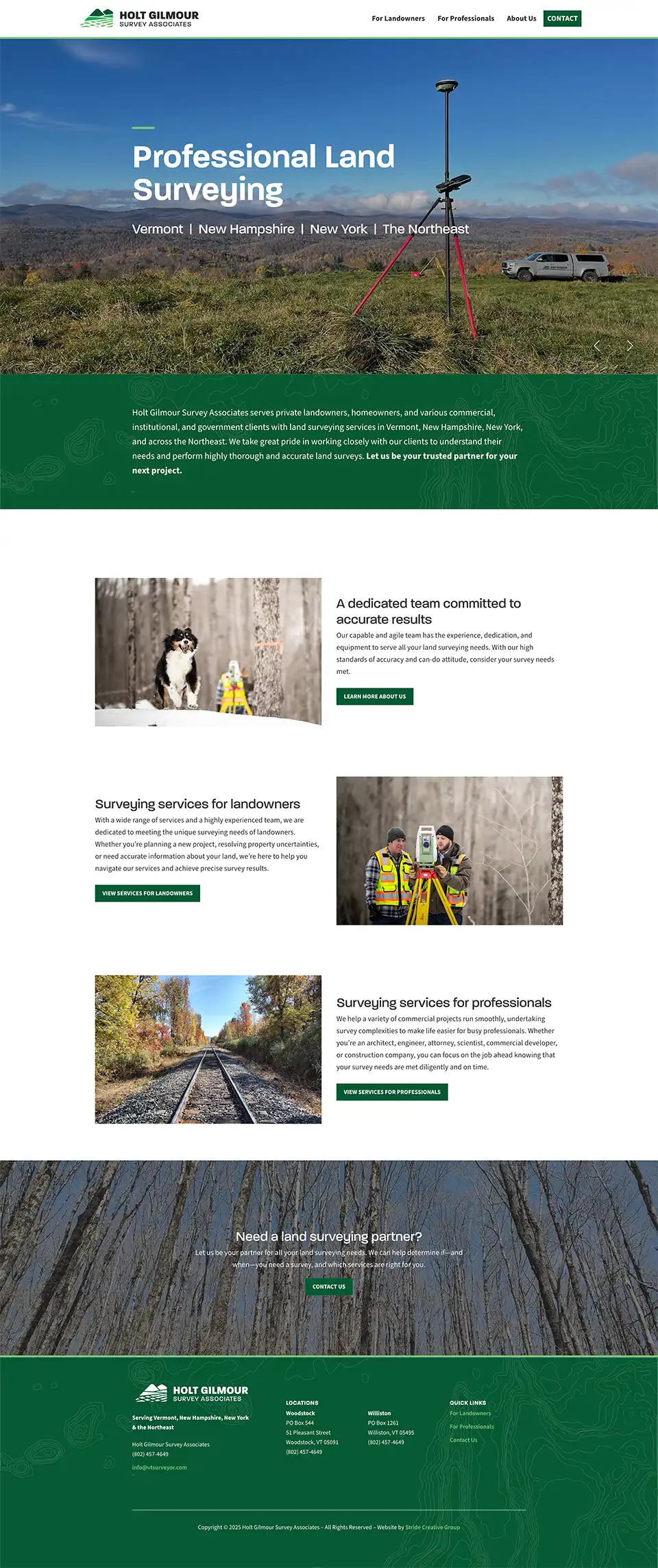 Holt Gilmour website screenshot