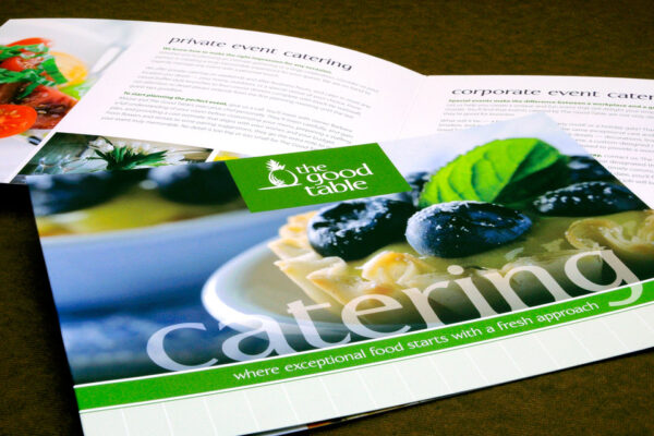 The Good Table print advertisement cover and inside page