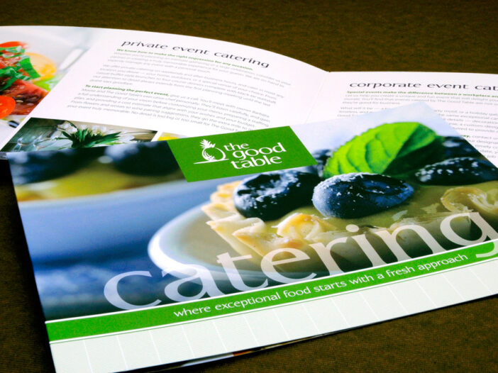 The Good Table print advertisement cover and inside page