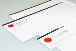 Neagley & Chase stationary and business card