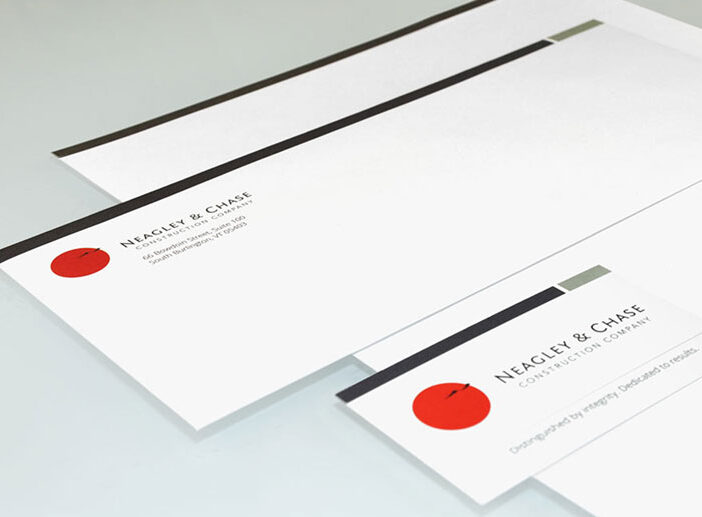 Neagley & Chase stationary and business card