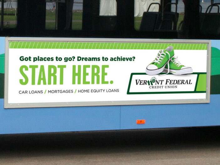 vermont federal bus wrap advertisement