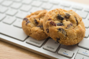 cookies on a keyboard